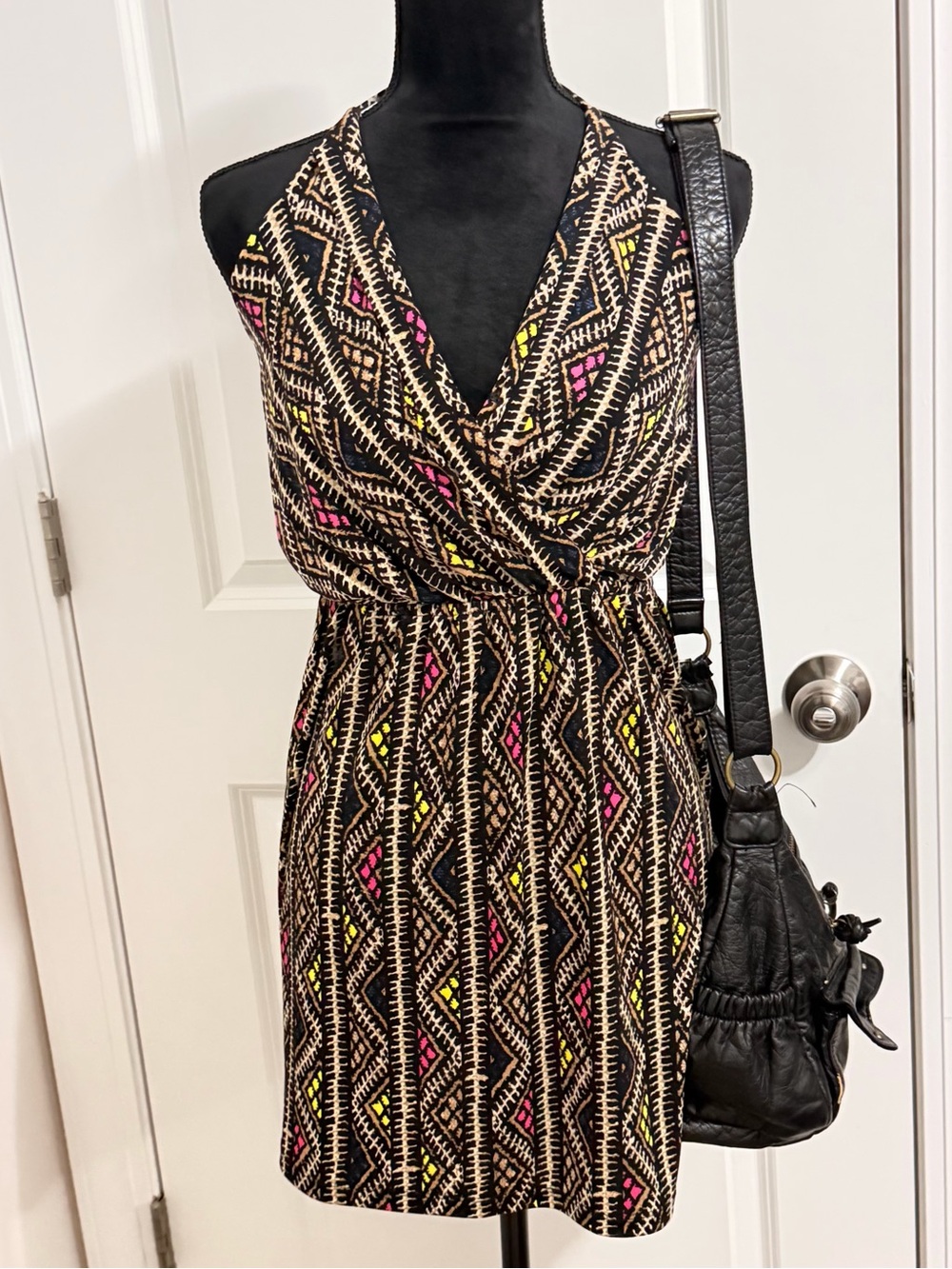 BCBG Max Azria Printed Halter Dress Size XS